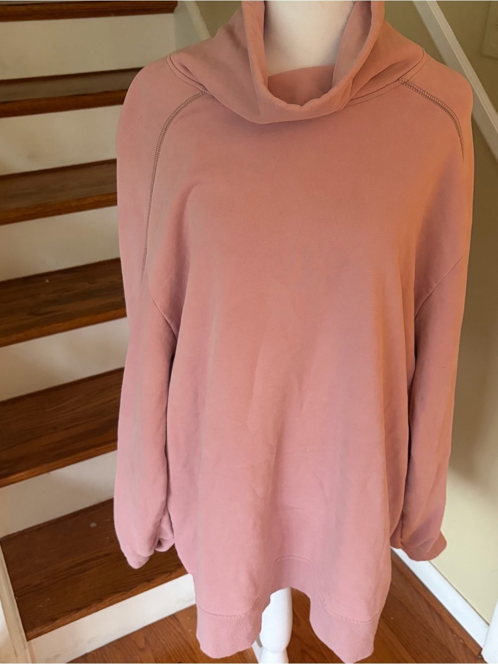 NAP Loungewear Pink Relaxed Hoodie XL Oversized Cozy Pullover Comfy Chic Travel - Picture 1 of 11